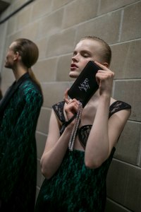 Backstage at Christopher Kane RTW Spring 2019