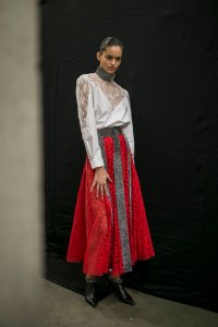 Backstage at Christopher Kane RTW Spring 2019