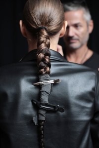 Backstage at Cushnie RTW Spring 2019