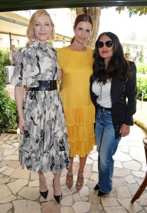 Cate Blanchett, Livia Firth and Salma Hayek