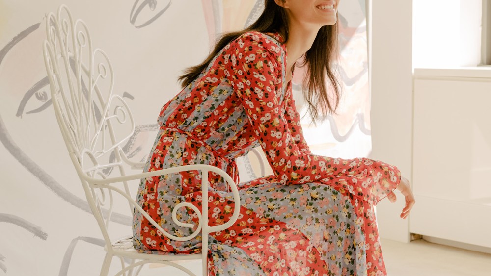 A preview look from Carolina Herrera Spring 2019.
