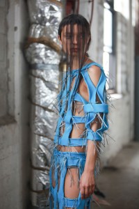 Backstage at Eckhaus Latta RTW Spring 2019