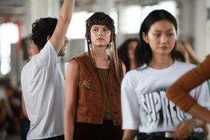 Backstage at Eckhaus Latta RTW Spring 2019