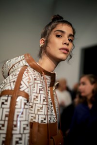 Backstage at Fendi RTW Spring 2019