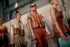 Backstage at Fendi RTW spring 2019 show