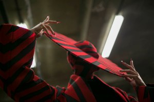 Backstage at Gareth Pugh RTW Spring 2019