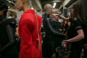 Backstage at Gareth Pugh RTW Spring 2019