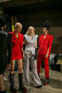 Backstage at Gareth Pugh RTW Spring 2019
