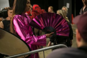 Backstage at Gareth Pugh RTW Spring 2019