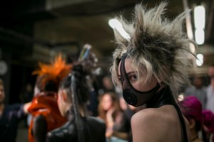 Backstage at Gareth Pugh RTW Spring 2019