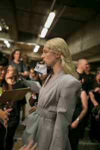Backstage at Gareth Pugh RTW Spring 2019