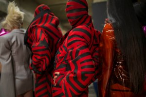 Backstage at Gareth Pugh RTW Spring 2019