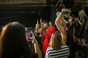Backstage at Gareth Pugh RTW Spring 2019