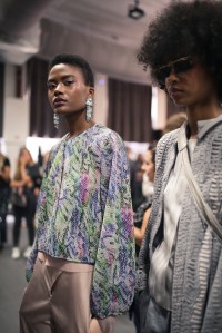Backstage at Giorgio Armani RTW Spring 2019