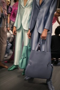 Backstage at Giorgio Armani RTW Spring 2019