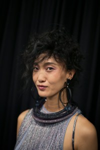 Backstage at Giorgio Armani RTW Spring 2019