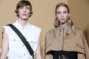 Backstage at Givenchy RTW Spring 2019