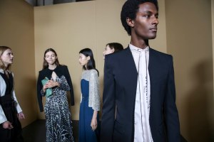 Backstage at Givenchy RTW Spring 2019