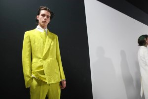 Backstage at Haider Ackermann RTW Spring 2019