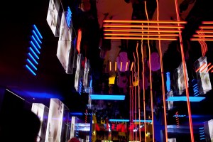 The atmosphere at the A. Human launch party.