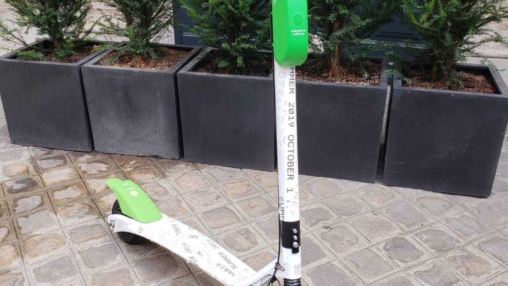 The Lime x Stella McCartney electric scooter