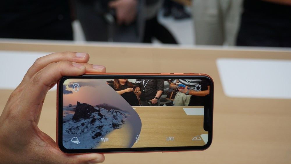Apple iPhone XR ar augmented reality mobile