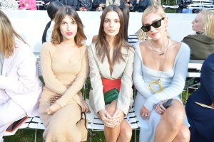 Jeanne Damas, Emily Ratajkowski and Chiara Ferragni