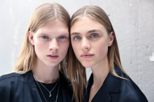 Backstage at Jil Sander RTW Spring 2019