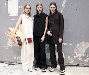 Backstage at Jil Sander RTW Spring 2019