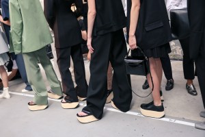 Backstage at Jil Sander RTW Spring 2019