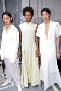 Backstage at Jil Sander RTW Spring 2019