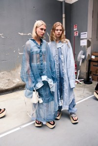 Backstage at Jil Sander RTW Spring 2019