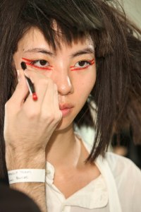 Backstage at Johji Yamamoto RTW Spring 2019