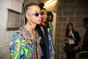 Backstage at Koché RTW Spring 2019