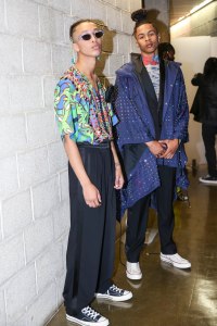 Backstage at Koché RTW Spring 2019