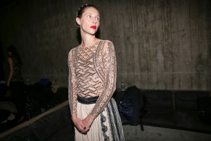 Backstage at Koché RTW Spring 2019