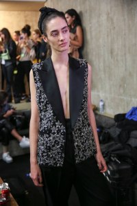 Backstage at Koché RTW Spring 2019