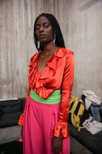 Backstage at Koché RTW Spring 2019
