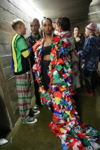 Backstage at Koché RTW Spring 2019
