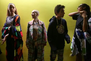 Backstage at Koché RTW Spring 2019