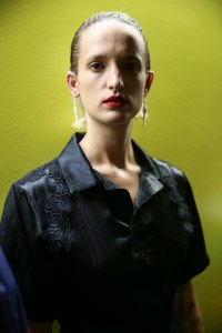 Backstage at Koché RTW Spring 2019