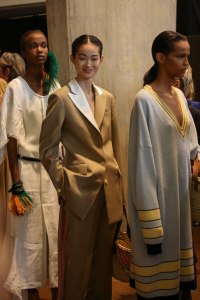 Backstage at Loewe RTW Spring 2019