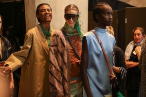Backstage at Loewe RTW Spring 2019