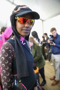 Backstage at Marine Serre RTW Spring 2019