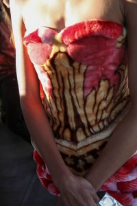 Backstage at Marine Serre RTW Spring 2019