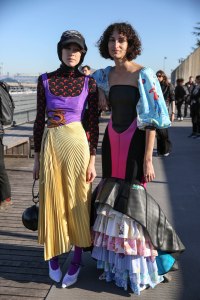 Backstage at Marine Serre RTW Spring 2019