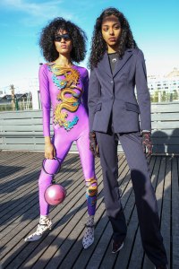 Backstage at Marine Serre RTW Spring 2019
