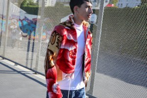 Backstage at Marine Serre RTW Spring 2019