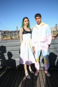 Backstage at Marine Serre RTW Spring 2019