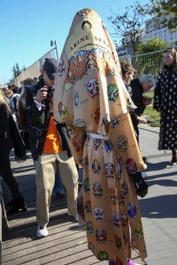 Backstage at Marine Serre RTW Spring 2019